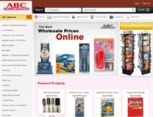 Tablet Screenshot of abccashandcarrywholesale.com